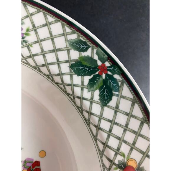 Mikasa Christmas Story Vegetable Serving Bowl | Large Round Holiday Bowl - Picture 4 of 5